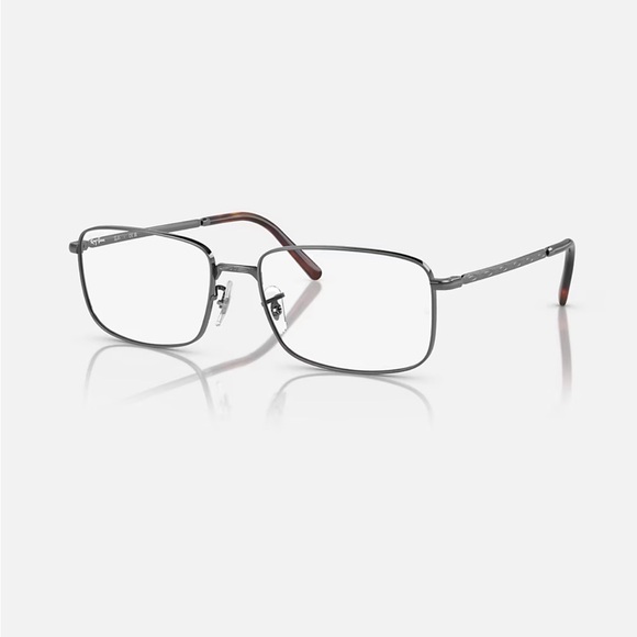 RAY-BAN Eyeglasses Unisex Classic Rectangular Gunmetal Tortoise RB3717